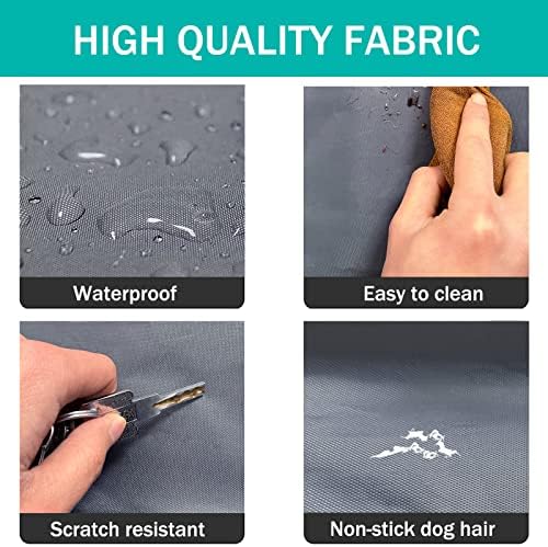 Rectangular non stick hair pet bed cover for large breeds.