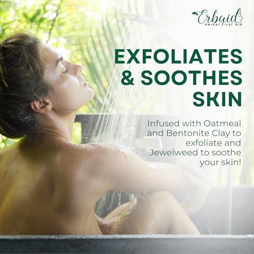 Authentic USA imported natural anti itch cleansing bar texture view