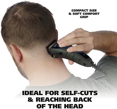 Wahl personal haircutting kit with twelve secure-snap guards displayed neatly