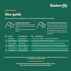 Baskerville Ultra Dog Muzzle packaging and label