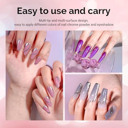 Close up of MelodySusie dual sided sponge nail applicators