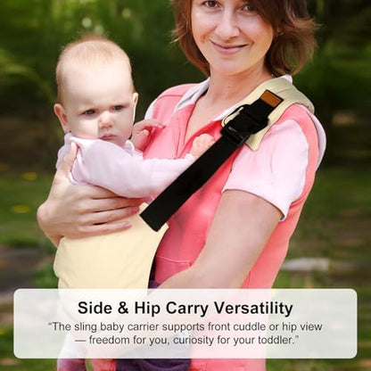 Huefain authentic infant carrier folded compactly for travel convenience