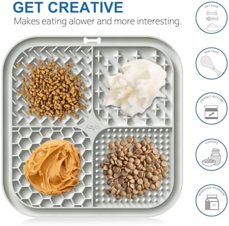 Azyh Pet Licking Mat suction cups bottom view
