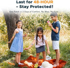 Natural mechanical itch relief patches for outdoor camping and travel first aid kit
