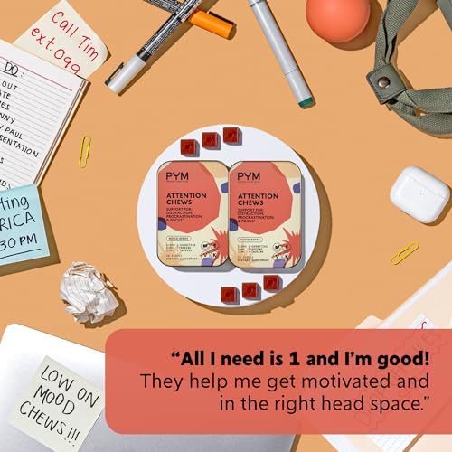 Pym Health Attention Chews lifestyle focus support