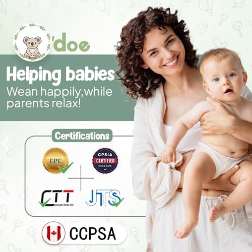 O'doe baby suction plate and bowl set components