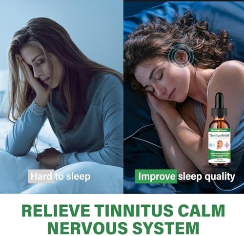 HOUNE Tinnitus Relief 2 Fluid Ounces bottle showcasing Mullein Flower and Olive Oil contents.