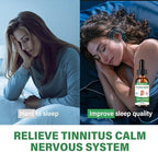 HOUNE Tinnitus Relief 2 Fluid Ounces bottle showcasing Mullein Flower and Olive Oil contents.