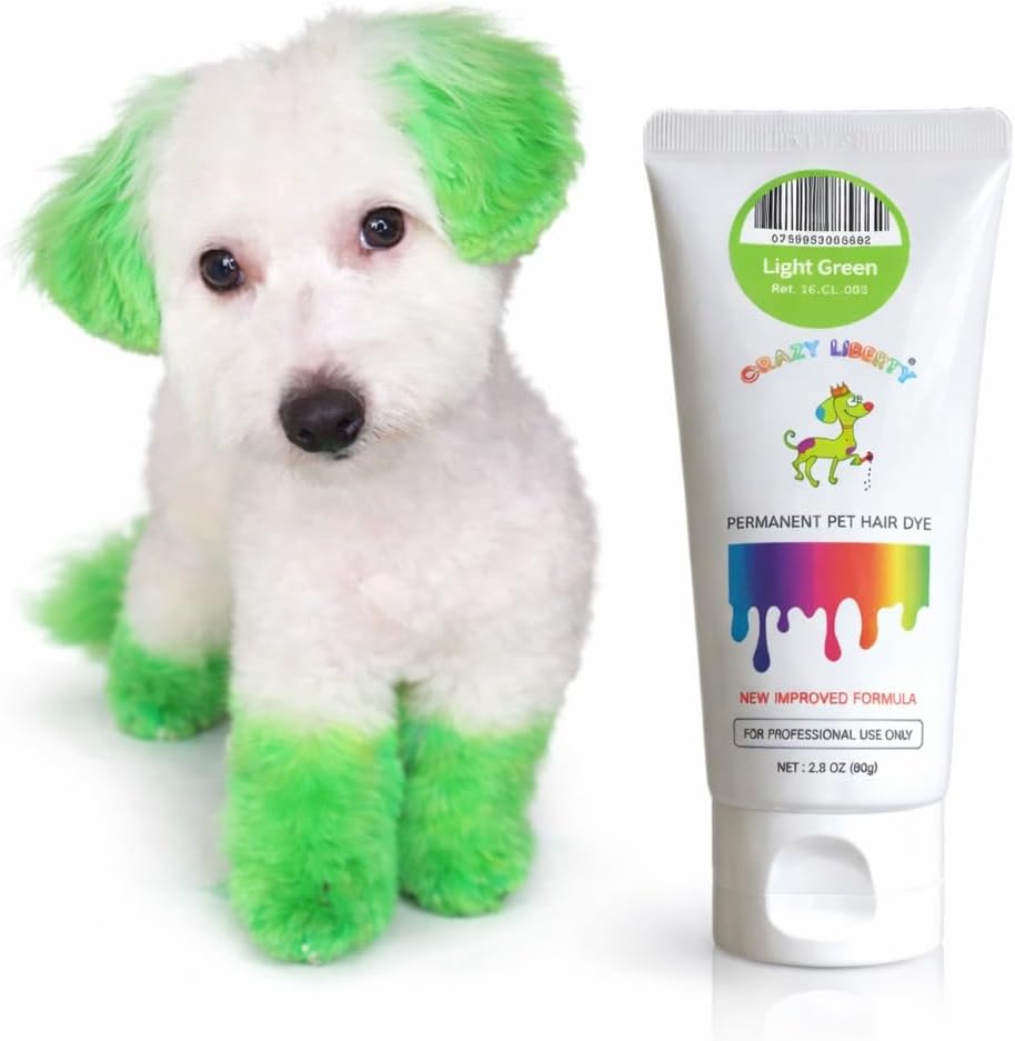 Plant-based pet hair dye for artistic styling