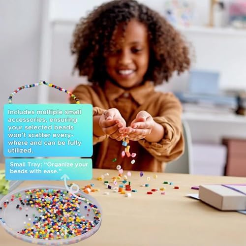 Using tweezers to pull beads from a tactile sensory pick pad