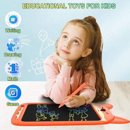 Child using Chafegy fox doodle board with stylus