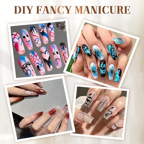 Full set of 12 vibrant nail polish pens for DIY manicure
