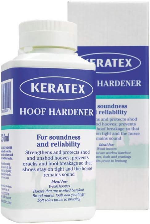Keratex Hoof Hardener 250 Milliliter bottle front view equine treatment