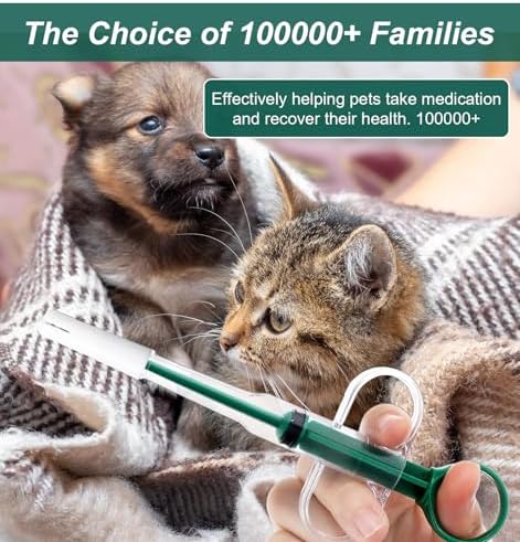 ValueBargain reusable pet pill launcher for cats and puppies.