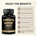Side view of Tonga Herbs lymphatic support dietary supplement