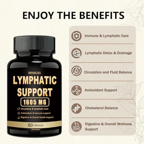 Side view of Tonga Herbs lymphatic support dietary supplement
