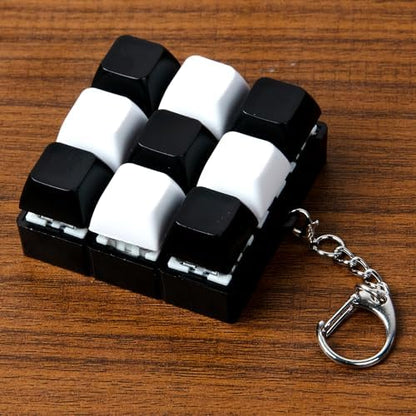 Multiple views of Ilhsty sensory desk toy and keychain