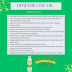My Hair Helpers natural lice removal oil bottle side profile