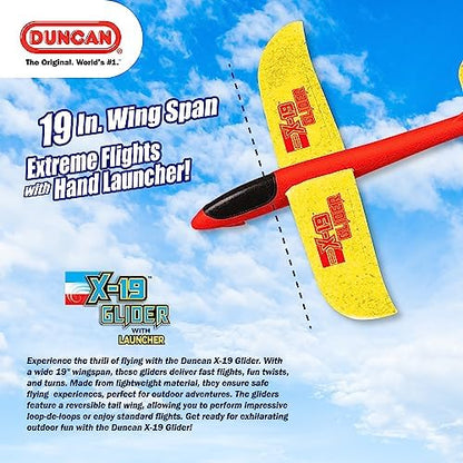 Close up of Duncan X19 glider reversible tail wing mechanism