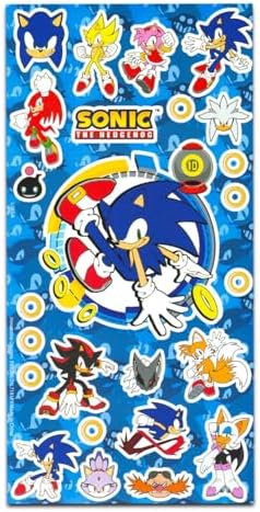 Close up view of the official Sonic and Shadow coloring pages inside the book