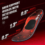 VALSOLE orthopedic shoe inserts showing trimmable toe area for custom sizing