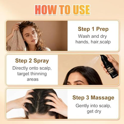 Authentic USA imported scalp care spray for daily hair regrowth.