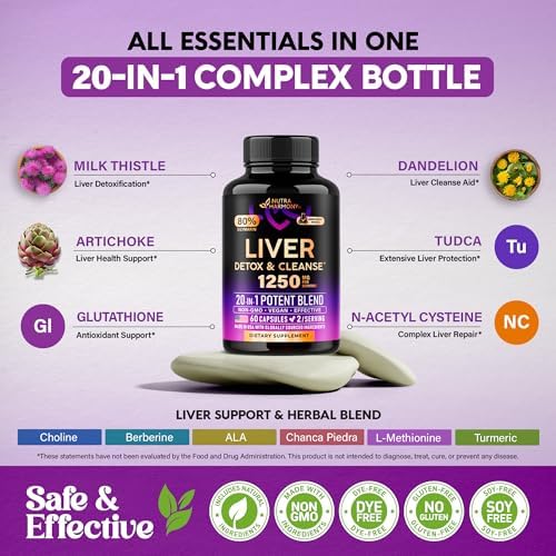 Premium imported USA liver health supplement bottle showing high-potency silymarin formulation details