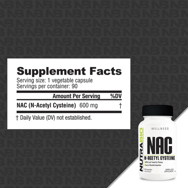 NutraBio N-Acetyl Cysteine dietary supplement for liver detox in India