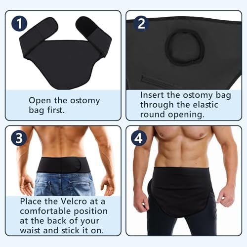 JFRHUDS adjustable ostomy wrap for sports