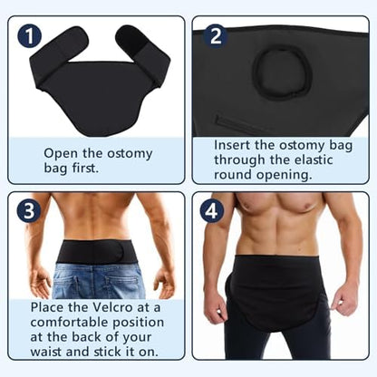 JFRHUDS adjustable ostomy wrap for sports