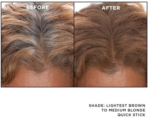 Everpro Gray Away Root Touchup Quick Stick packaging details and temporary hair color shade indicator.