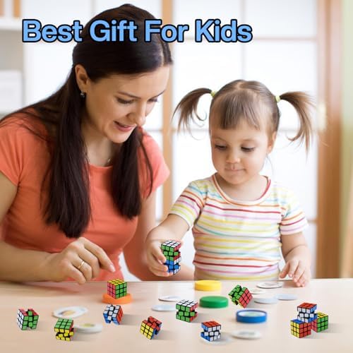 Assorted Minntoy mini brain teaser toys showcasing the dynamic angles and smooth twisting capability of the faces.