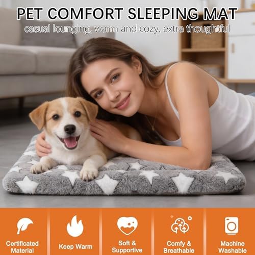 Fogkiss soft pet kennel mat showing the smooth cooling side