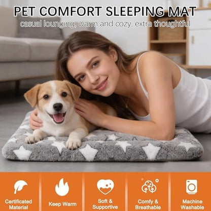 Fogkiss soft pet kennel mat showing the smooth cooling side