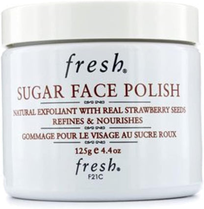 Fresh Sugar Face Polish 4.2 Ounce jar front view showing packaging details.