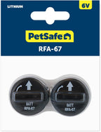 PetSafe RFA-67D-11 lithium metal modules showing waterproof rubber seal