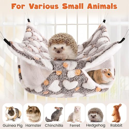 MCEAST small pet winter hibernation fleece nest and playground accessories