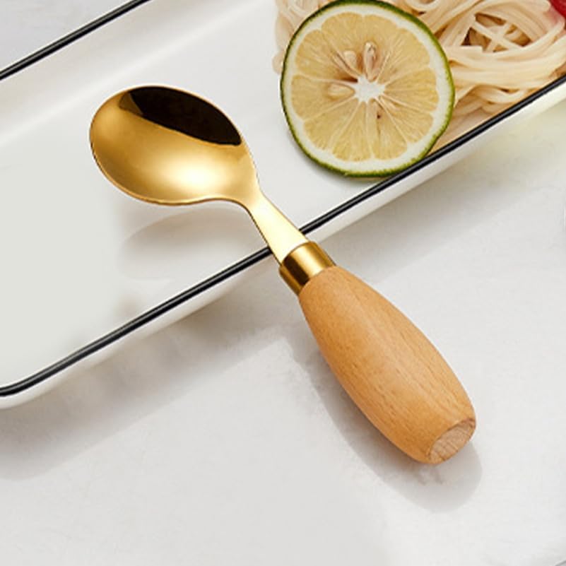 Close up of curved spoon and fork head for kids feeding