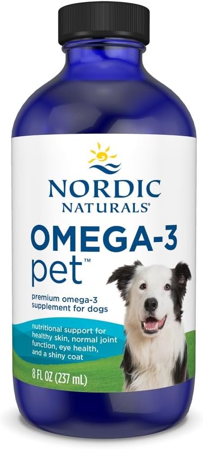 Nordic Naturals Omega-3 Pet, Unflavored - 16 oz - 1380 mg Omega-3 Per Teaspoon - Fish Oil for Large to Very Large Dogs with EPA & DHA - Promotes Heart, Skin, Coat, & Immune Health - Image 9