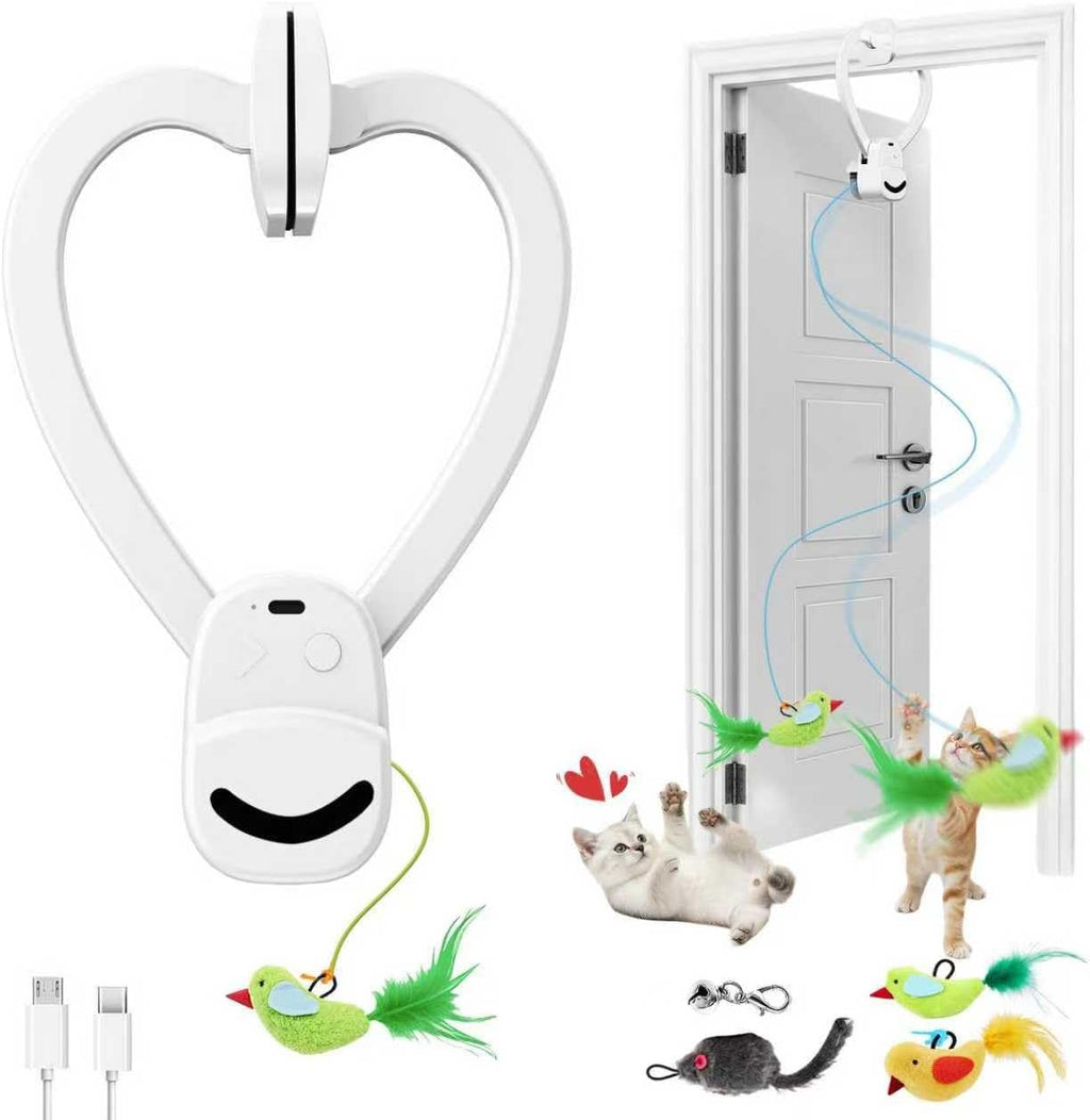 CATPICK interactive cat toy automatic doorway hanging unit front view
