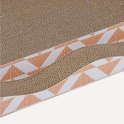 Two pack of Amazon Basics cardboard pet scratchers to prevent furniture damage.