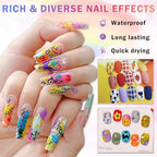 Kidology nail art pens kit waterproof ink demonstration