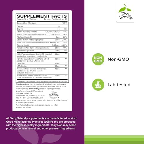 Terry Naturally aronia berry extract providing assistance with glowing skin and nails