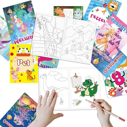 Open page of the premium imported children booklet showcasing the double sided non repeating educational illustrations.