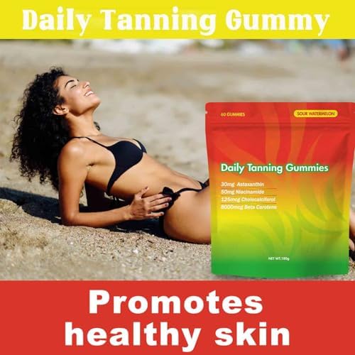 Sour watermelon flavored tanning gummies ingredients list