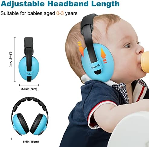 Adjustable headband feature on ProCase baby headphones