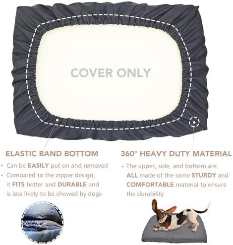 Panabana scratch resistant dog crate pad cover in a cozy home setting