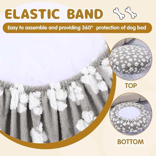 Underside view highlighting the 360-degree elastic band design of the BALAPET replacement mattress protector.
