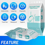 Individually wrapped compact travel hygiene packet held in hand