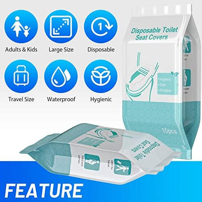 Individually wrapped compact travel hygiene packet held in hand